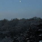 今朝の札幌はモノトーンの雪景色