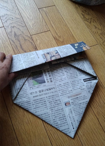 新聞紙で作る箱