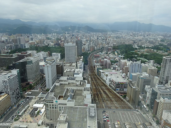 札幌JRタワー展望室から見た景色