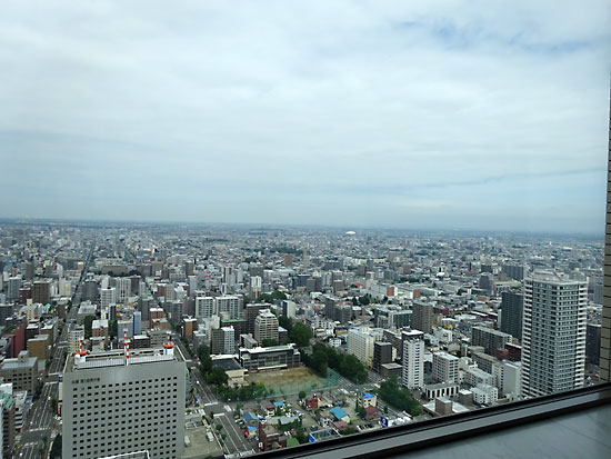 札幌JRタワー展望室から見た景色